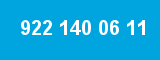 922 140 06 11 922 140 06 11